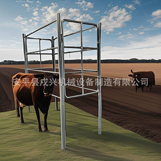 四柱保定栏牛骆驼马大型动物兽医工作站配套设施安全操作