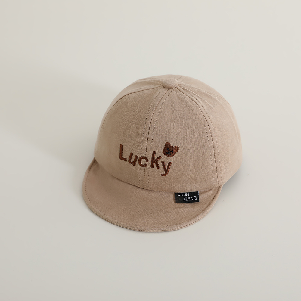Sombreros para bebés japoneses primavera y otoño gorras de lengua de pato bebés de moda gorras de béisbol de ala corta gorras para niños y niñas sombreros de protección solar