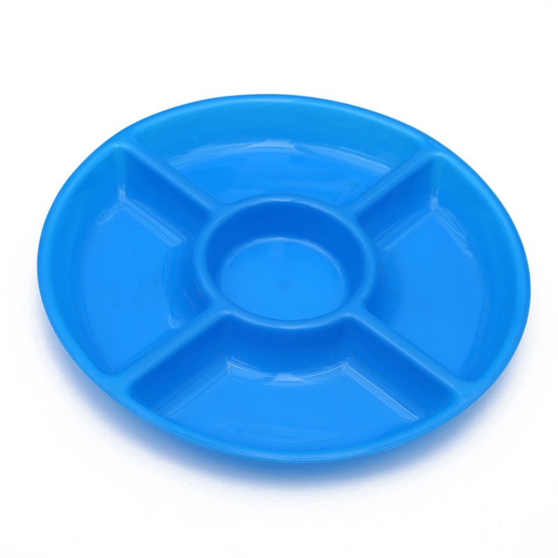 Plato de frutas con 4 compartimentos, estilo moderno