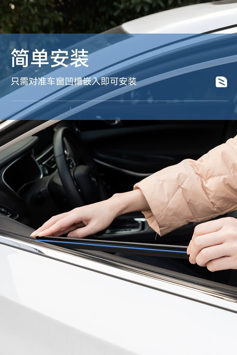 Car side window wiper, anti-fog, silent wiper blade, anti-rain and anti-fog wiper strip