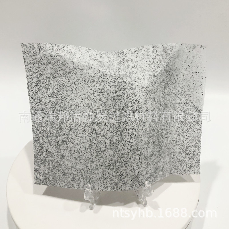 活性炭夹碳滤布 无纺布夹碳复合布 车载空调滤芯用可折叠过滤布