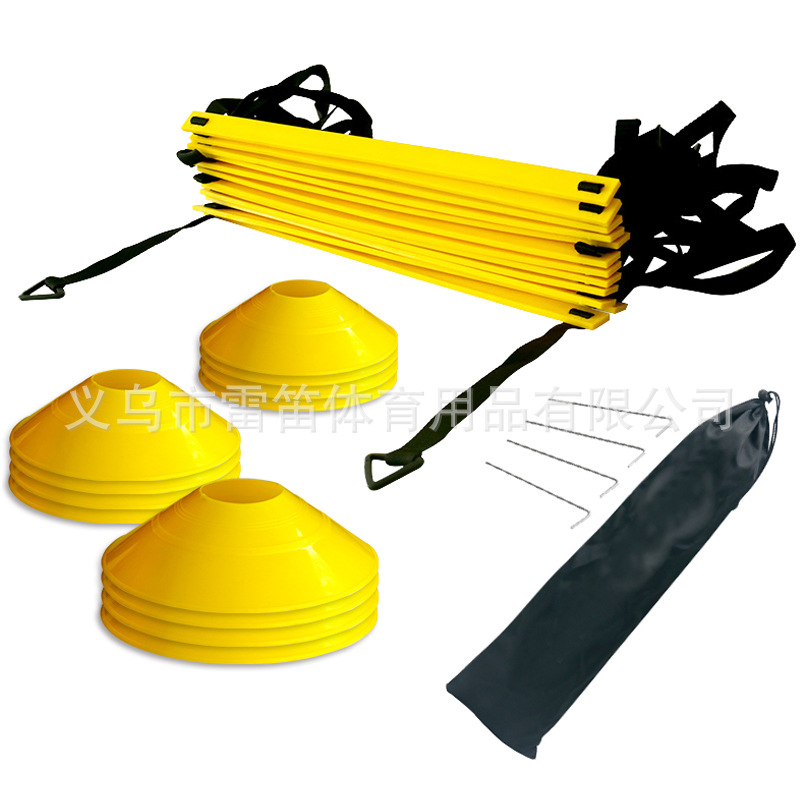 Escalera de agilidad escalera de cuerda escalera suave equipo de entrenamiento de fútbol traje de escalera de agilidad Placa de señal de equipo de entrenamiento de fútbol