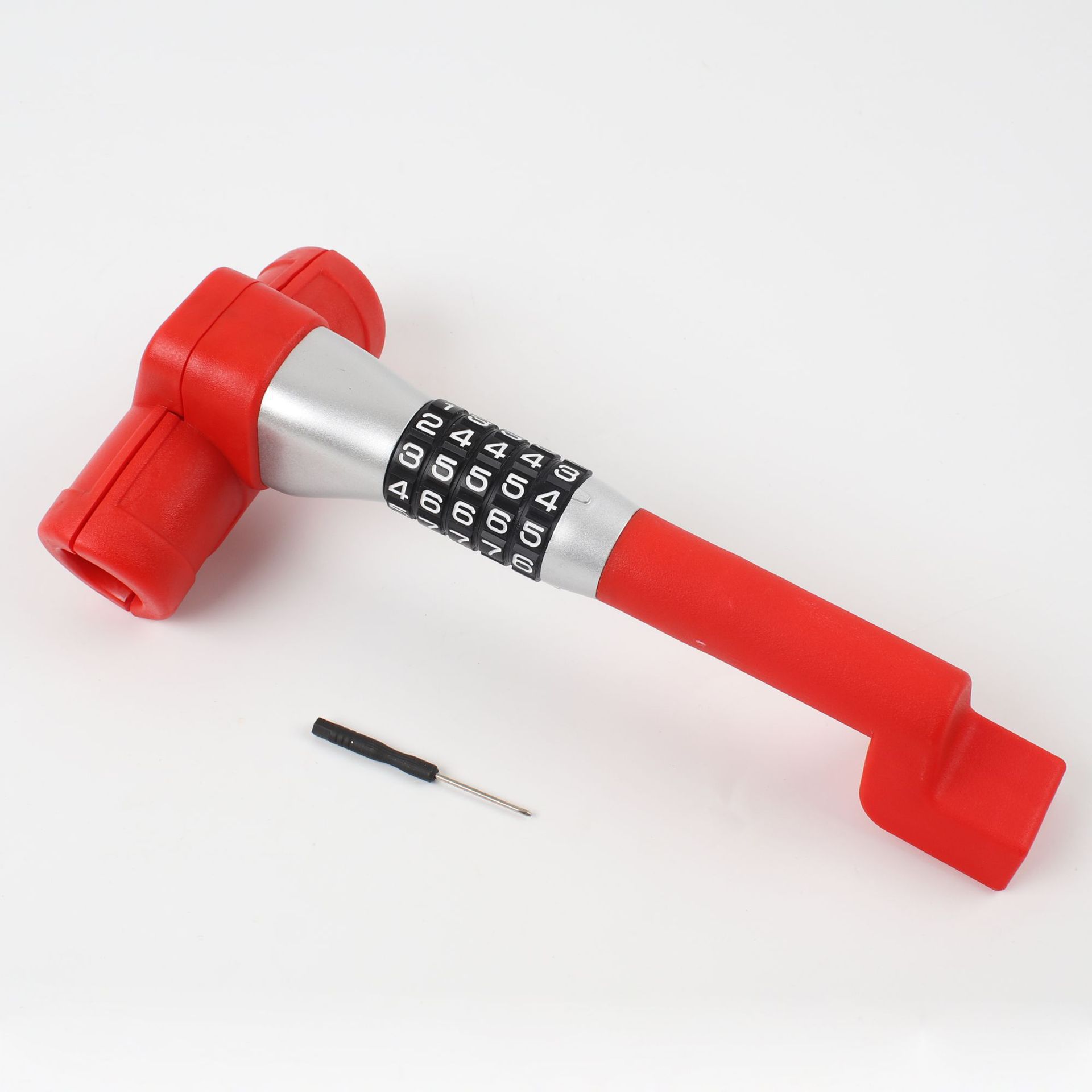 Car Steering Wheel Password T-Shaped Lock New Password Lock Car Steering Wheel Lock Self-Defense Anti-Theft t Lock