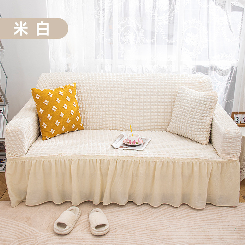 Transfronterizo Amazon Ebay falda elástica todo incluido funda de sofá cubierta cubierta cubierta de polvo rejilla de burbujas