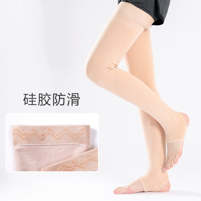 夏用純綿レギンス、男女兼用、冷えた足を暖かく保つ、膝関節とふくらはぎを保護するロングレギンス、足を踏み込みやすい膝上丈|undefined