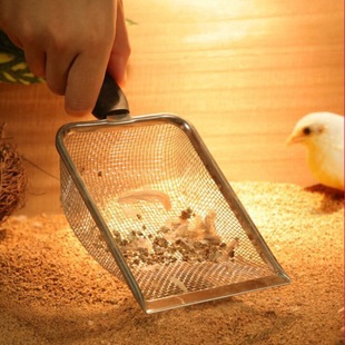 Rutin chicken manure cleaning shovel excrement cat excrement cat litter shovel fine hole hamster cleaning walnut litter sieve