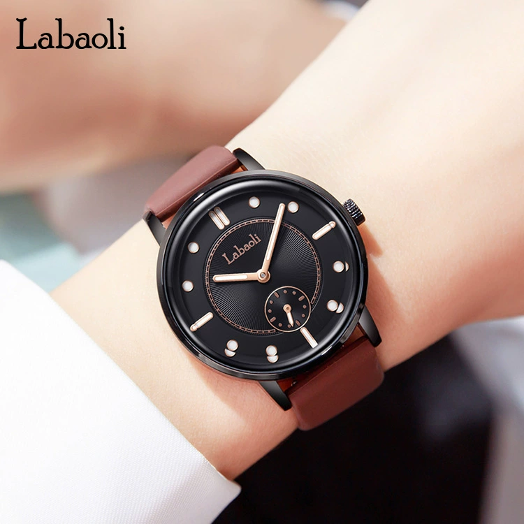 Новая женская часы Labaoli Labaoli модные силиконовые ремешок независимый секунды светящиеся часы распродажа