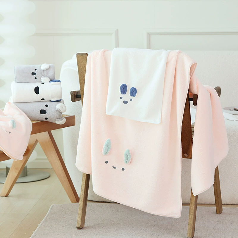 Основовязаное трикотажное полотенце с кроликом полотенце коралловый бархат впитывающее полотенце подарок для рук свадебный подарок полотенце оптом