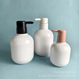 200ml圆肩矮胖洗发水瓶子300ML儿童可爱沐浴露小胖瓶500塑料空瓶