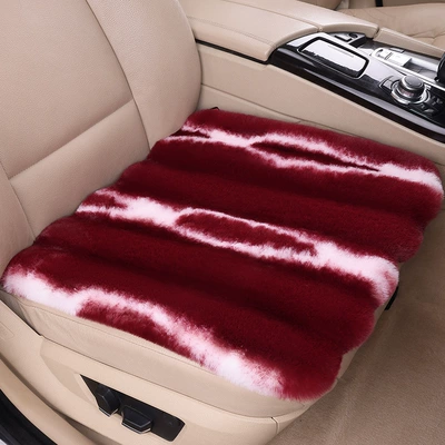 cushion winter warm rabbit fur Wool pad - 1-burgundy-driver