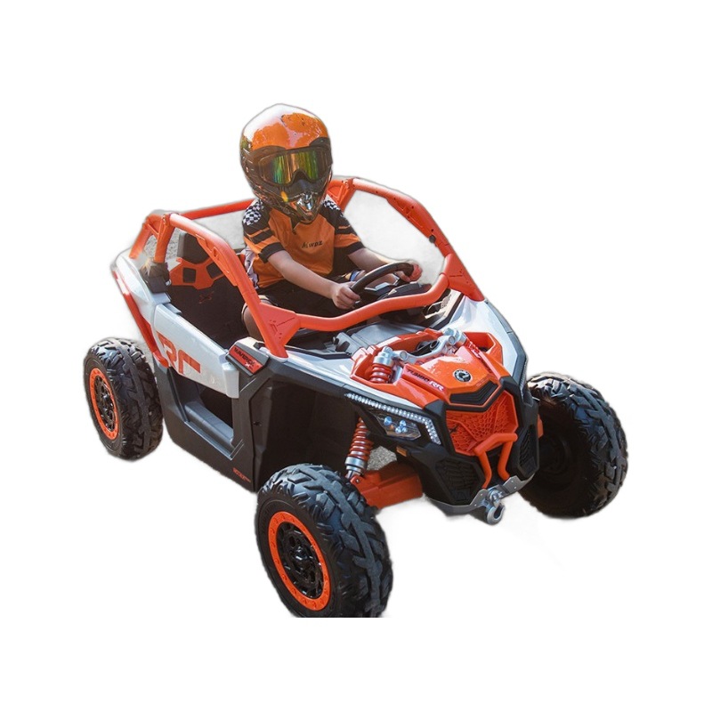 Auténtico Bombardier todoterreno coche eléctrico para niños de cuatro ruedas coche de juguete para adultos de doble asiento coche de control remoto FCEV
