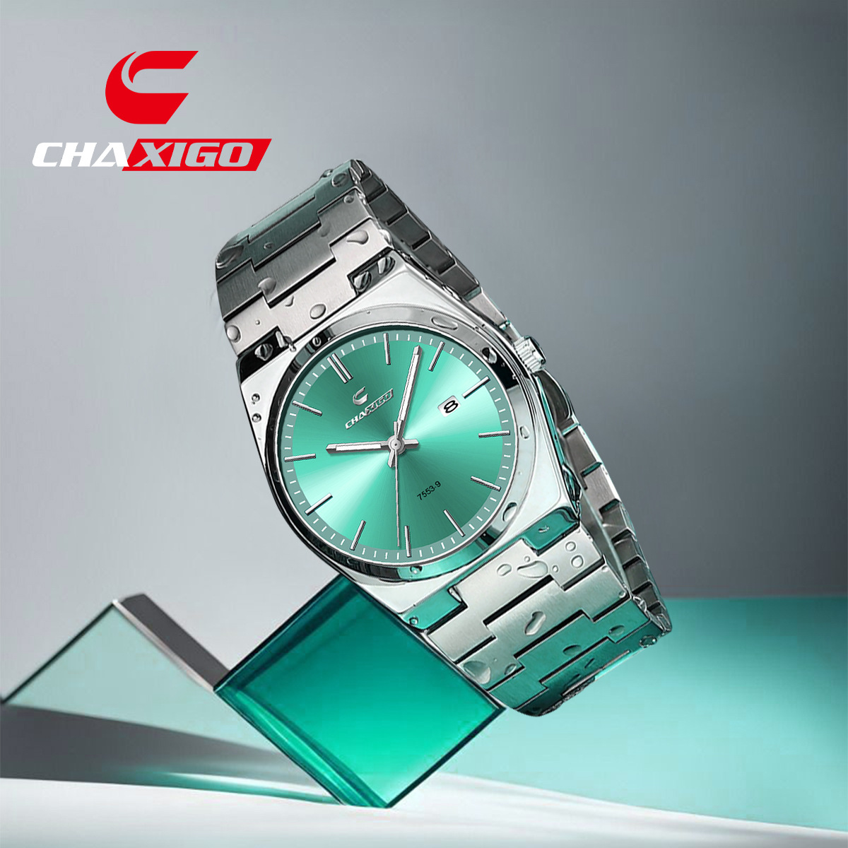 Swiss Brand Chaxigo Ultra-Thin Men's Watch Waterproof Luminous Quartz Watch Alloy Export Hot Model Dropshipping