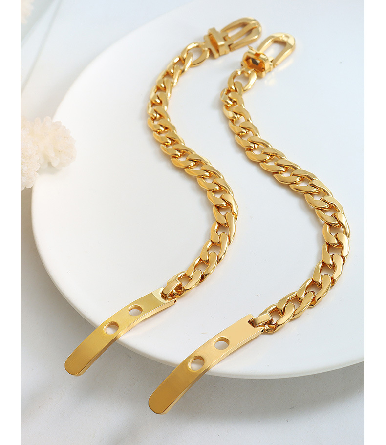 Hip-Hop Geometric Titanium Steel Plating Bracelets