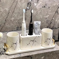 高级感刷牙杯家用牙刷杯高端漱口杯轻奢牙杯洗漱杯牙刷置物架套装