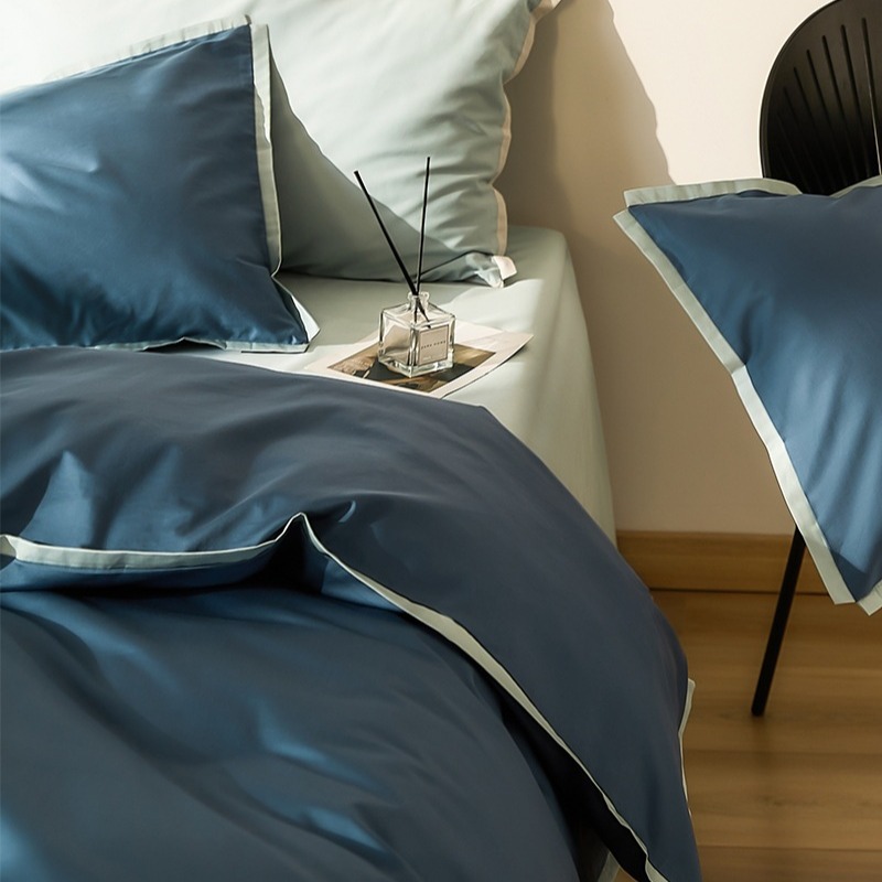 Elegant Bedding Set In Pure Cotton Nordic Style Four Piece Bed Set_voghion.com