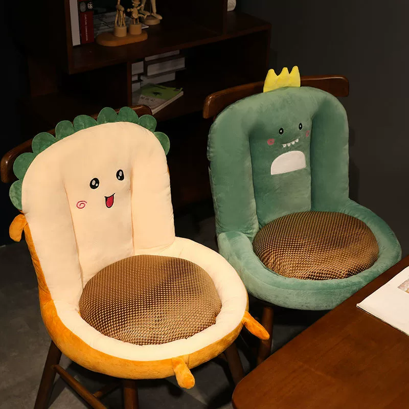 Летняя подушка для сиденья, подушка для ягодиц, подушка для стула, подушка для сиденья, встроенная спинка для офиса, сидячая подушка для студенческого стула, подушка для ягодиц