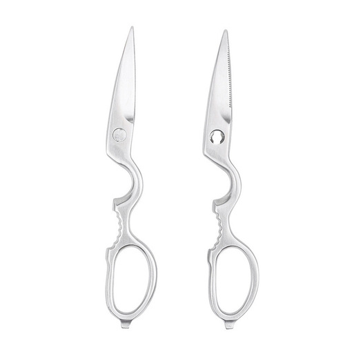 Stainless steel kitchen shears, Yangjiang knife scissors, all-steel sanding multi-purpose gourd-shaped powerful chicken bone shears, kitchen scissors