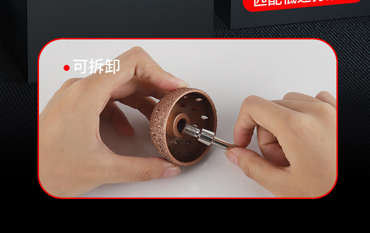Tire Repair Grinding Head Tungsten Steel Grinding Wheel Car Tire Repair Tool Set Pneumatic Grinder Low Speed Grinding Brush