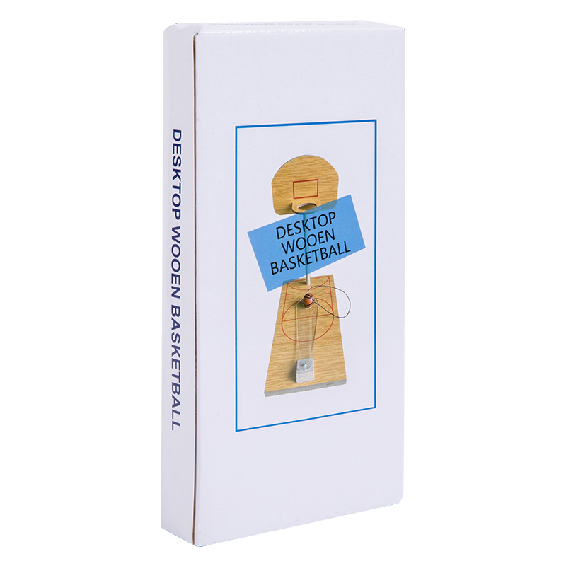 Mini juego de máquina de baloncesto divertido de madera creativa transfronteriza para niños