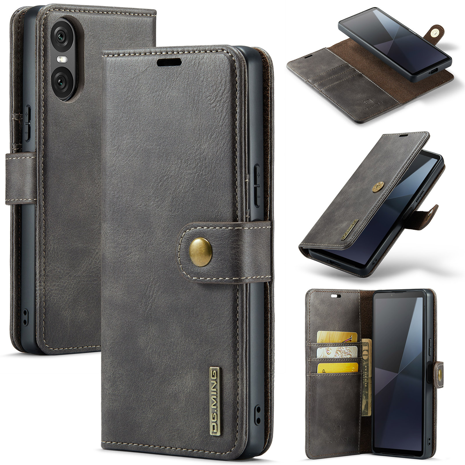 For Sony Xperia 10 VI Mobile Phone Case Xperia 1 VI 2-in -1 Split Leather Case 2024_voghion.com