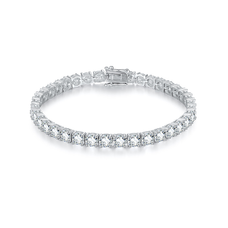 실버 모이사나이트-2MM 화이트 골드