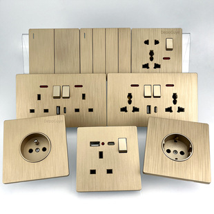 Ӣʽ�Wʽ�_�P����һ�_13A�����๦�����USB����������z��ɫ�_�P