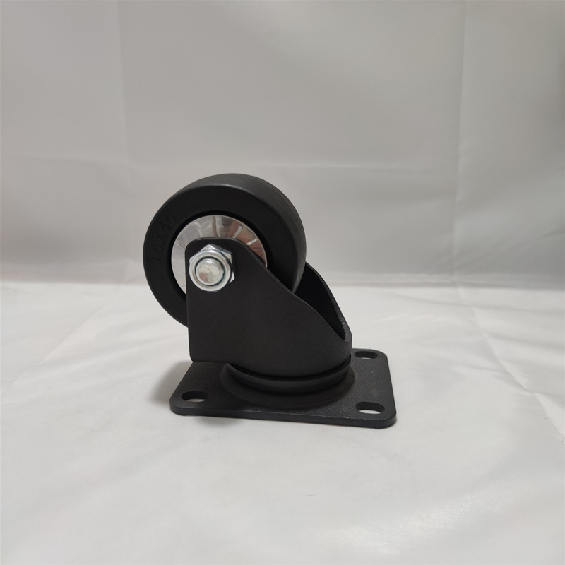 重型牛仔轮防尘盖防缠绕脚轮 低重心3寸轮