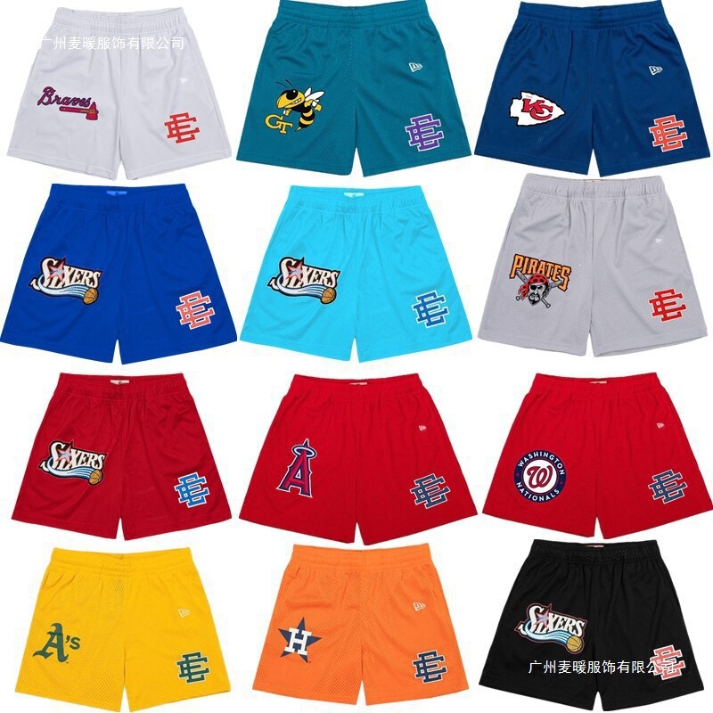 American-Style Ee Shorts Collaboration with 76Ers North Carolina Team League Digital Print Couple Set American-Style Ee Shorts Collaboration with 76Ers North Carolina Team League Digital Print Couple Set
