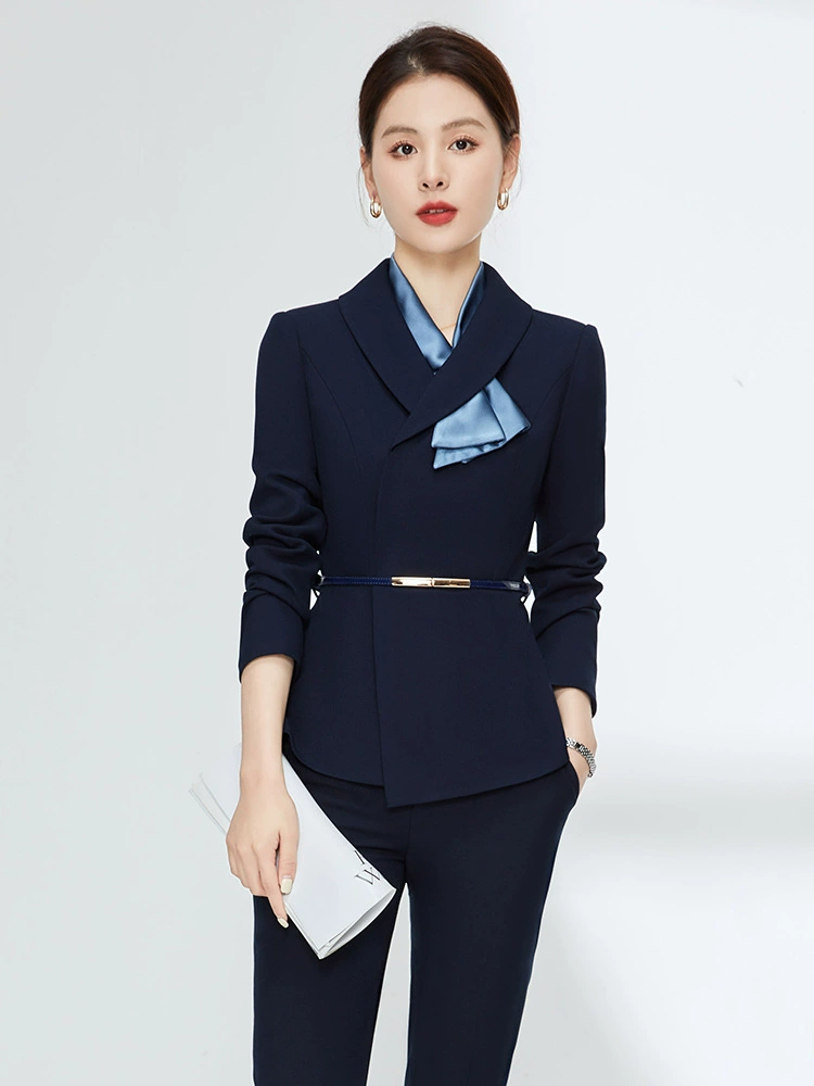 Рабочая одежда Профессиональный темперамент Женский весенне-осенний официальный костюм Менеджер отеля Стойка регистрации Ювелирный магазин Рабочая одежда Деловая одежда Женский костюм