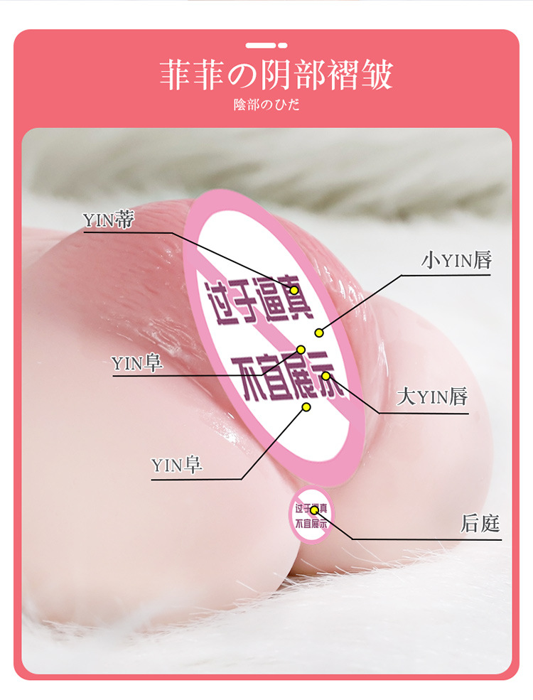 Jiuai Harem TPE Male Masturbator Cup with Realistic Vagina and Buttocks Mold — detail image 3