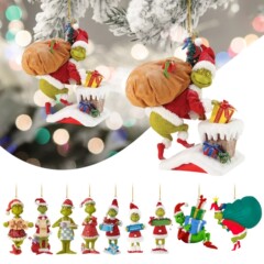 国境を越えたクリスマスグリーン奇創意ペンダントクリスマスツリー装飾品アクリルペンダント