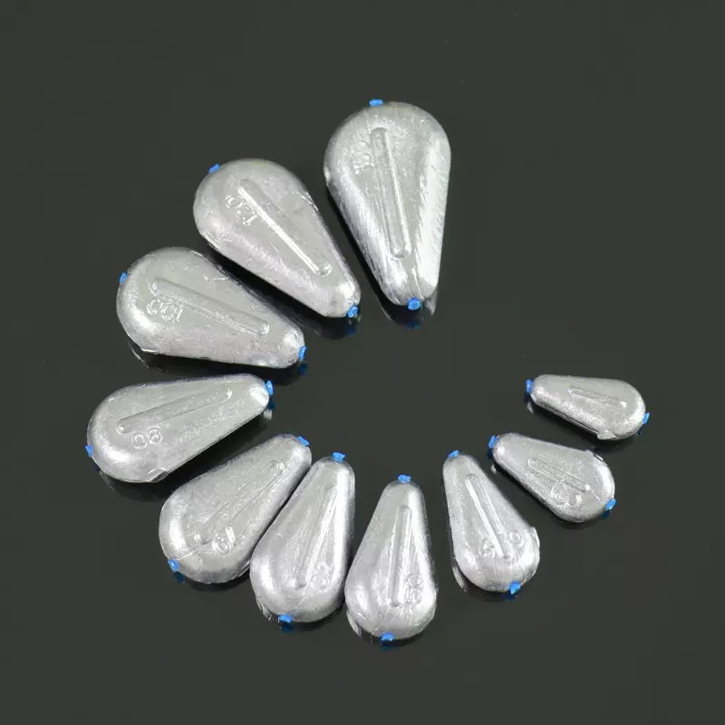 塑芯铅坠鸡心铅坠中空不伤线抛竿铅坠海钓矶钓铅橄榄铅坠渔具用品