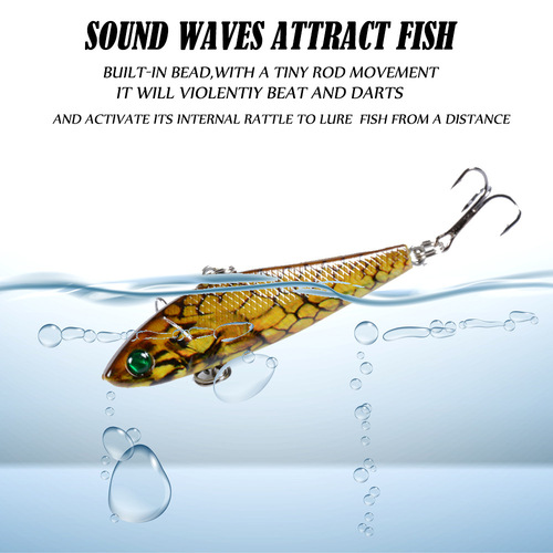 Lure bait submersible painted fake bait VIB full swimming layer bionic fish bait 6.5cm/8.5g plastic hard bait cross-border factory