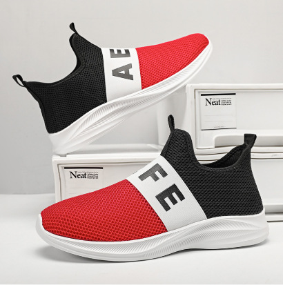 Scarpe da lavoro da uomo Scarpe da tennis Scarpe da ginnastica Rete sintetica Assorbimento degli urti Calzature versatili e traspiranti_voghion.com