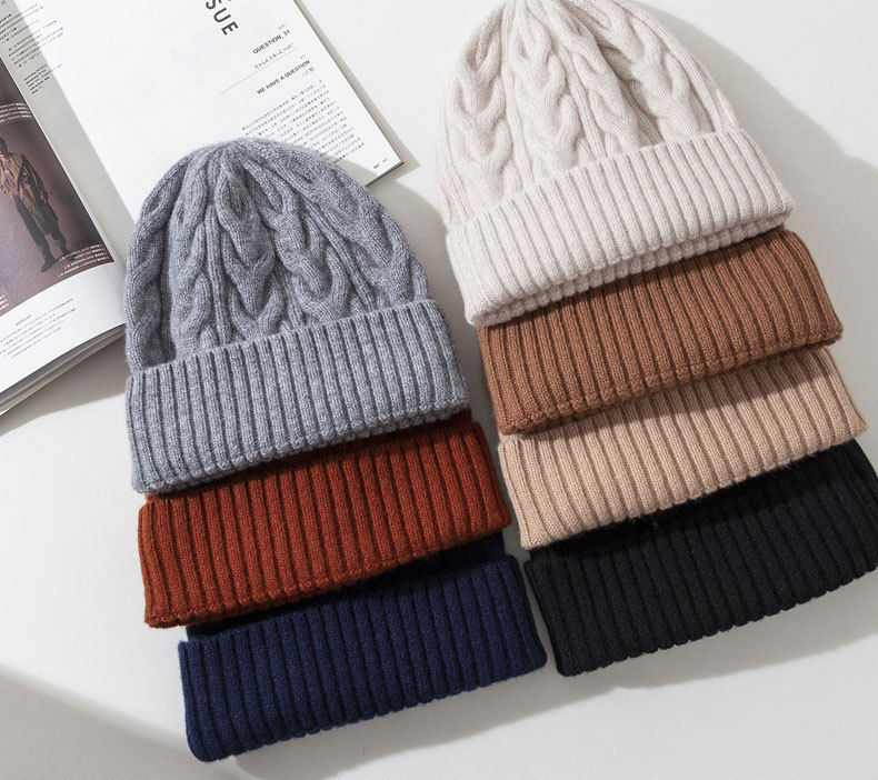 Women's Fashion Solid Color Eaveless Wool Cap display picture 2