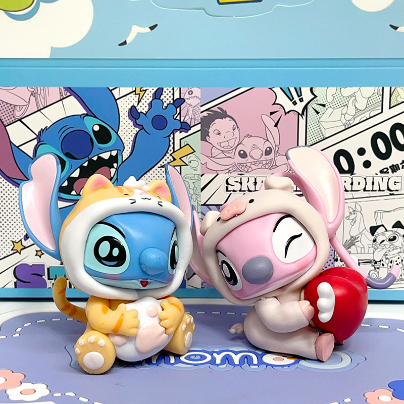 スティッチ星間宝物動物シリーズブラインドボックス潮遊びモデルフィギュア人形プレゼント置物玩具|undefined