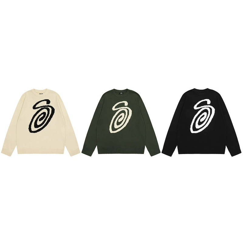 Национальный прилив мужчин и женщин с Вязаный Круглый вырез свитер пуловер свитер пара длинный рукав свитер комаров-репеллент благовония девять хвостов четыре слона печать