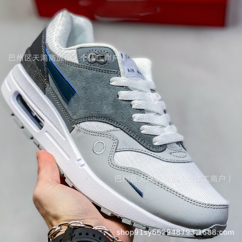 Putian Air Max 1 Air Cushion Jogging Shoes Low-Top Retro Shock Absorption Casual Running Shoes Men Women Breathable Sneakers
