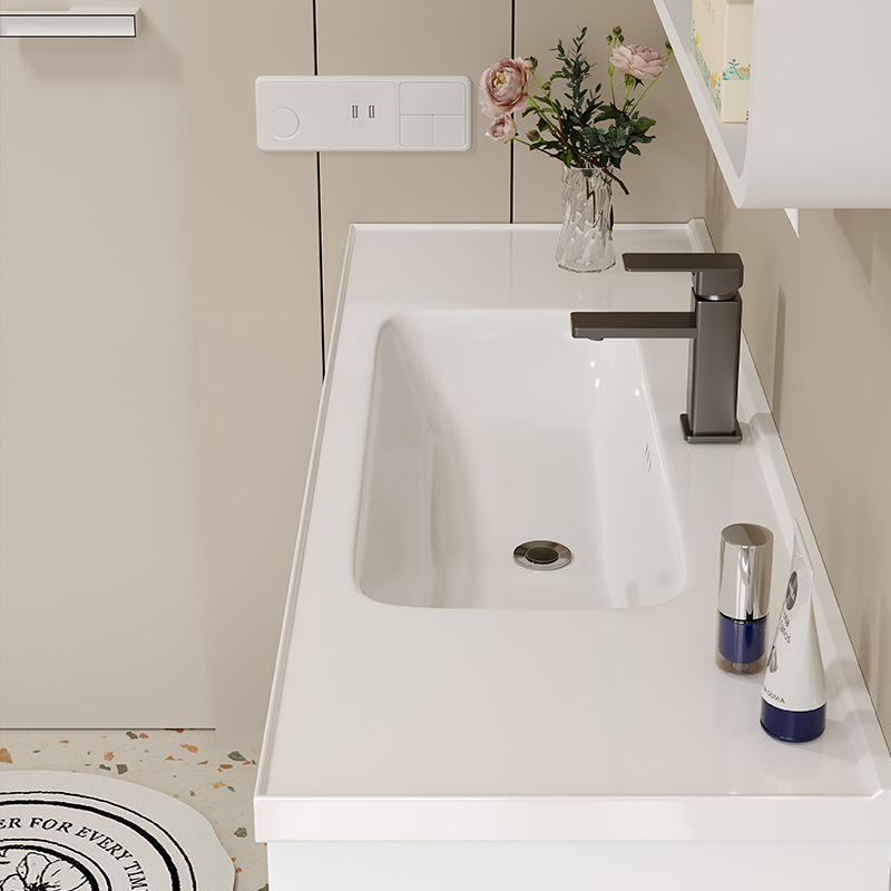 40cm de ancho y largo de panal de abeja gabinete de baño combinación cerámica integral lavabo tipo pequeño hogar lavabo de lavabo