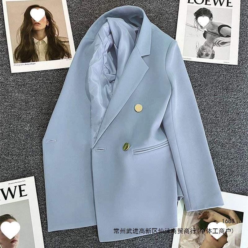 2026 New Style Spring and Autumn Suit Jacket Versatile Fashionable Simple Casual Blazer Factory Direct Wholesale White 2026 New Style Spring and Autumn Suit Jacket Versatile Fashionable Simple Casual Blazer Factory Direct Wholesale White