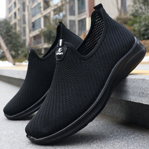 Wholesale Spring Cross-border Exclusive Men's Shoes, Men's Casual Shoes, Breathable Flyknit Sports Shoes
