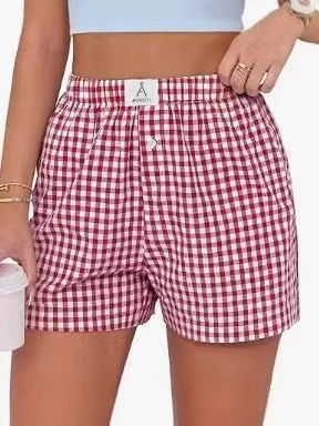 Летние комфортные ретро-шорты для отдыха, (международная торговля), Aliexpress, высокая талия, свободный крой