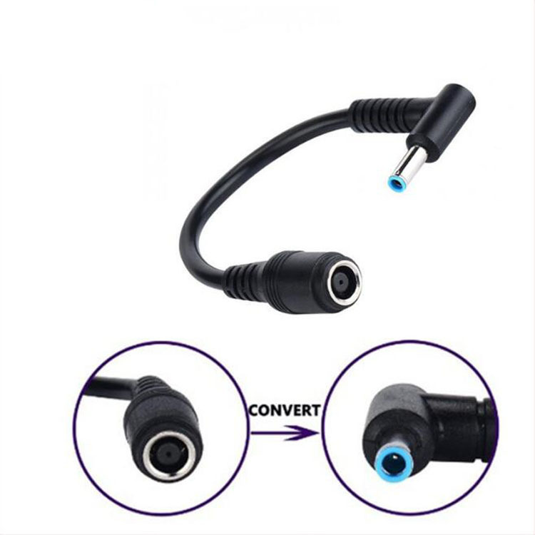 Applicable to Dell HP notebook docking station power supply large port to small port adapter 7.4 to 4.5mm with needle