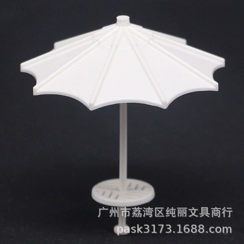 Small umbrella solar-powered, beach resin decor, DIY