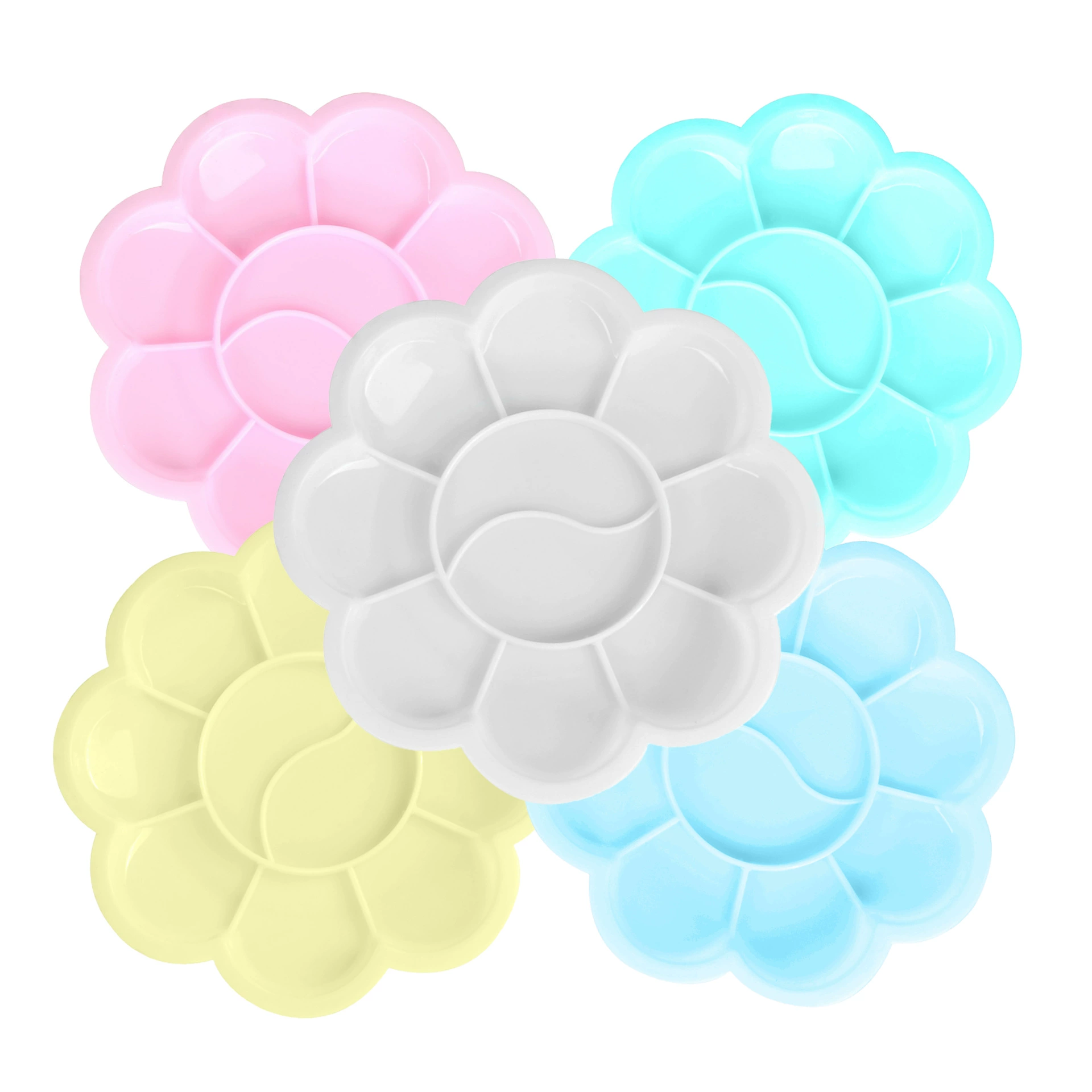 Прямые продажи с фабрики пластиковых материалов для смешивания цветов сливы, палитр для смешивания цветов, многоцветных вариантов, больших количеств, выгодного опта.