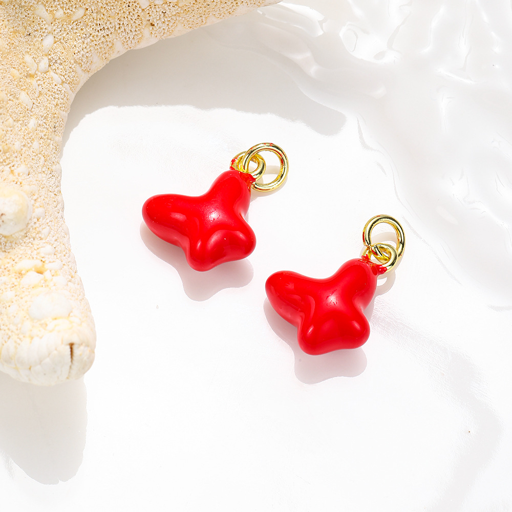 Bijoux En Gros Rétro Style Simple Star Forme De Cœur Noeud D'Arc Le Cuivre Pendentif Chaîne De Câble display picture 7