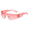 Monolithic sunglasses, men's sports fashionable glasses solar-powered, 2022, punk style