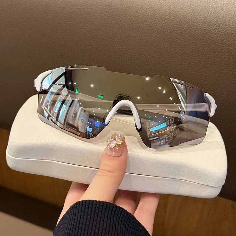 Professional Cycling Glasses for Men and Women, Large Frame Anti-Uv Sunglasses, Outdoor Marathon Running Goggles