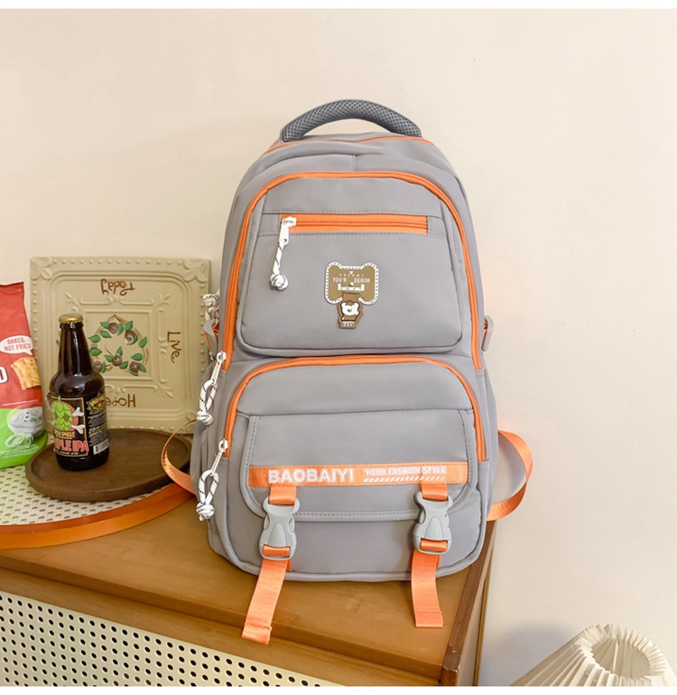 Exquisite schoolbag, large-capacity lightweight backpack for both men and women, backpack for 2024 junior high school, senior high school and college students, for commuting undefined