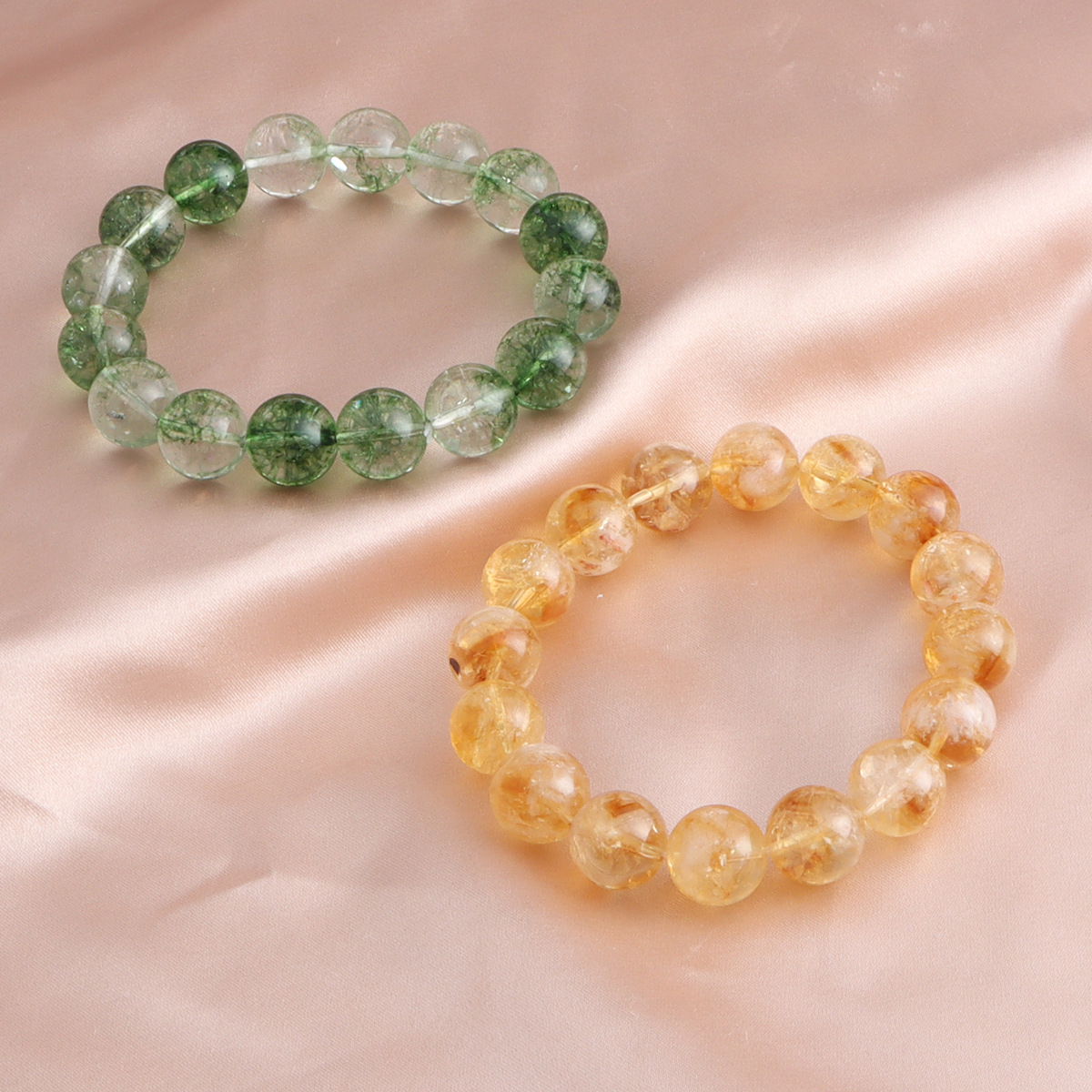 Ghost sapphire crystal bracelet
